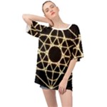 Sacred Geometry: Metatron Oversized Chiffon Top