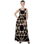 Sacred Geometry: Metatron Empire Waist Velour Maxi Dress