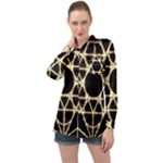 Sacred Geometry: Metatron Long Sleeve Satin Shirt