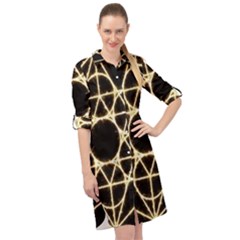 Long Sleeve Mini Shirt Dress 