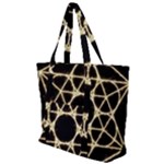 Sacred Geometry: Metatron Zip Up Canvas Bag