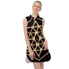 Sleeveless Shirt Dress 