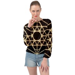 Banded Bottom Chiffon Top 