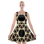 Sacred Geometry: Metatron Velvet Skater Dress
