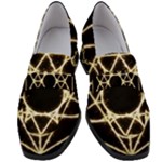 Sacred Geometry: Metatron Women s Chunky Heel Loafers