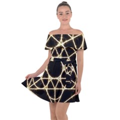 Off Shoulder Velour Dress 