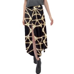 Velour Split Maxi Skirt 