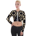 Sacred Geometry: Metatron Long Sleeve Cropped Velvet Jacket