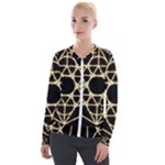 Sacred Geometry: Metatron Velour Zip Up Jacket