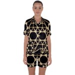 Sacred Geometry: Metatron Satin Short Sleeve Pyjamas Set