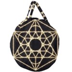Sacred Geometry: Metatron Giant Round Zipper Tote