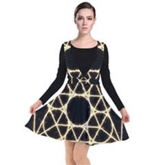 Plunge Pinafore Dress 
