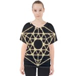 Sacred Geometry: Metatron V-Neck Dolman Drape Top