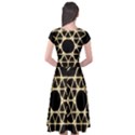 Cap Sleeve Wrap Front Dress 