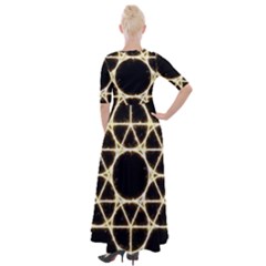 Half Sleeves Maxi Dress 