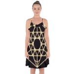 Sacred Geometry: Metatron Ruffle Detail Chiffon Dress