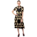 Sacred Geometry: Metatron Keyhole Neckline Chiffon Dress