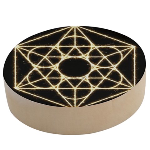 Sacred Geometry: Metatron Wooden Bottle Opener (Round) from ArtsNow.com