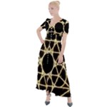 Sacred Geometry: Metatron Button Up Short Sleeve Maxi Dress