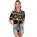 Sacred Geometry: Metatron Tie Front Shirt 