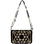 Sacred Geometry: Metatron Double Gusset Crossbody Bag