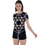 Sacred Geometry: Metatron Back Circle Cutout Sports Tee