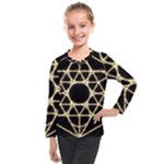 Sacred Geometry: Metatron Kids  Long Mesh Tee