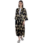 Sacred Geometry: Metatron Maxi Satin Kimono