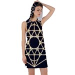 Sacred Geometry: Metatron Racer Back Hoodie Dress