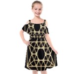 Sacred Geometry: Metatron Kids  Cut Out Shoulders Chiffon Dress