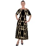 Sacred Geometry: Metatron Shoulder Straps Boho Maxi Dress 