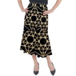Sacred Geometry: Metatron Midi Mermaid Skirt