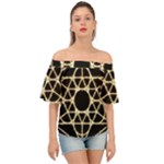 Sacred Geometry: Metatron Off Shoulder Short Sleeve Top