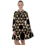 Sacred Geometry: Metatron All Frills Chiffon Dress