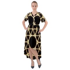 Front Wrap High Low Dress 