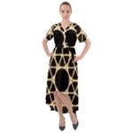 Sacred Geometry: Metatron Front Wrap High Low Dress