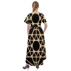 Front Wrap High Low Dress 