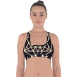 Sacred Geometry: Metatron Cross Back Hipster Bikini Top 