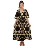 Sacred Geometry: Metatron Kimono Sleeve Boho Dress