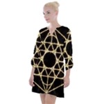 Sacred Geometry: Metatron Open Neck Shift Dress