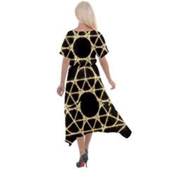Cross Front Sharkbite Hem Maxi Dress 