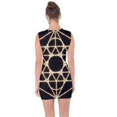 Lace Up Front Bodycon Dress 