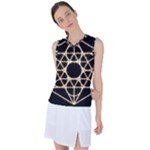 Sacred Geometry: Metatron Women s Sleeveless Sports Top