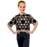 Sacred Geometry: Metatron Kids Mock Neck Tee