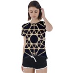 Sacred Geometry: Metatron Short Sleeve Foldover Tee