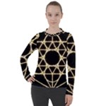 Sacred Geometry: Metatron Women s Pique Long Sleeve Tee