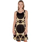 Sacred Geometry: Metatron Knee Length Skater Dress With Pockets