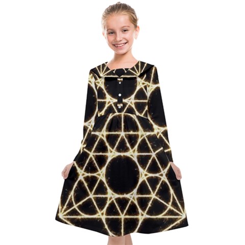 Sacred Geometry: Metatron Kids  Midi Sailor Dress from ArtsNow.com