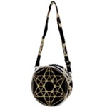 Sacred Geometry: Metatron Crossbody Circle Bag