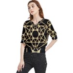 Sacred Geometry: Metatron Quarter Sleeve Blouse